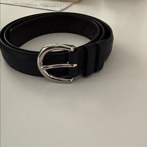 COACH Black Leather Belt Brand New.Large length from buckle to tip is 40 inches.